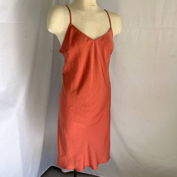 A new day terracotta silky slip dress - Picture 1 of 6
